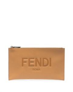 Клатч с тисненым логотипом Fendi