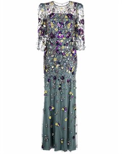 Полупрозрачное платье с пайетками Jenny packham