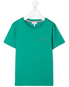 Футболка с вышитым логотипом Lacoste kids