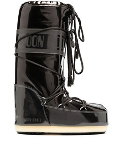 САПОГИ ICON JUNIOR METALLIC BLACK VINYL Moon boot kids