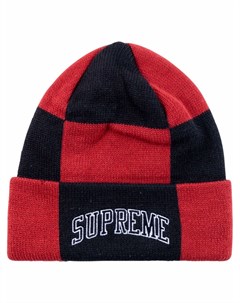 Шапка бини в шахматную клетку Supreme