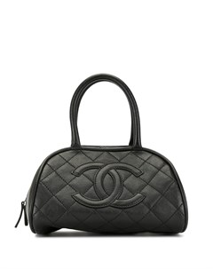 Стеганая сумка тоут 2006 го года с логотипом CC Chanel pre-owned