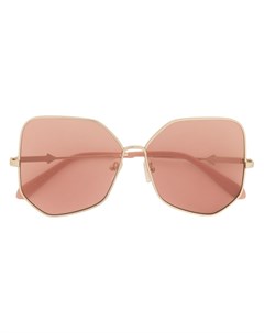 Массивные солнцезащитные очки с затемненными линзами Karen walker