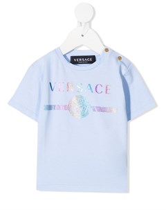 Футболка с короткими рукавами и логотипом Versace kids