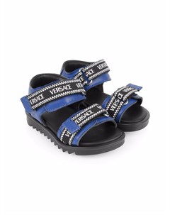 Сандалии на липучках с логотипом Versace kids