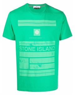 Футболка с логотипом Stone island