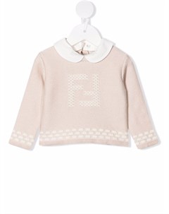 Джемпер с вышитым логотипом FF Fendi kids