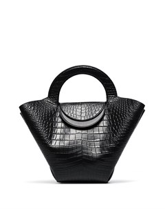 Сумка тоут Doll с тиснением под кожу крокодила Bottega veneta