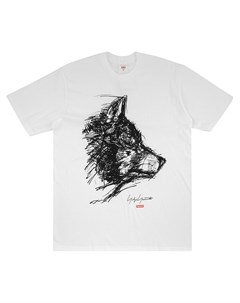 Футболка Scribble Wolf из коллаборации с Yohji Yamamoto Supreme