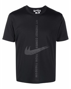 Футболка с принтом Swoosh Black comme des garçons