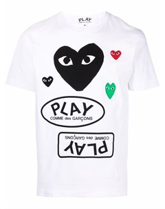 Футболка с логотипом Comme des garçons play