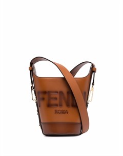 Сумка ведро с тисненым логотипом Fendi