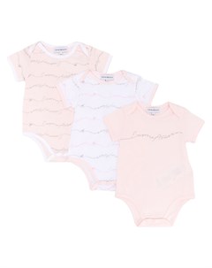 Комплект из трех боди с логотипом Emporio armani kids