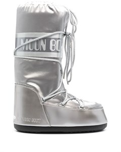 САПОГИ ICON JUNIOR GLANCE SILVER SATIN Moon boot kids