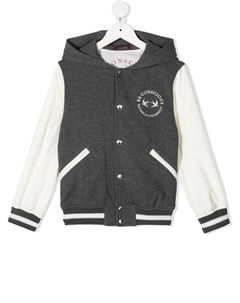 Куртка с капюшоном и логотипом Brunello cucinelli kids