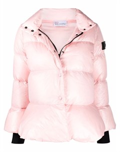 Пуховик с нашивкой логотипом Red valentino