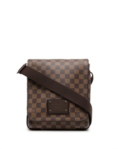 Сумка через плечо Damier Ebene Brooklyn 2011 го года Louis vuitton