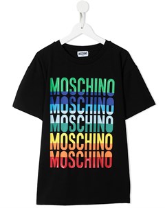 Футболка с логотипом Moschino kids