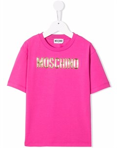 Футболка с логотипом Moschino kids