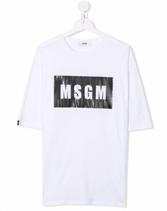 Футболка с логотипом Msgm kids