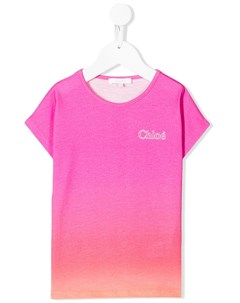 Футболка с эффектом градиента Chloé kids