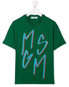 Футболка с логотипом Msgm kids