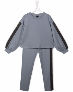 Спортивный костюм с контрастными полосками Emporio armani kids