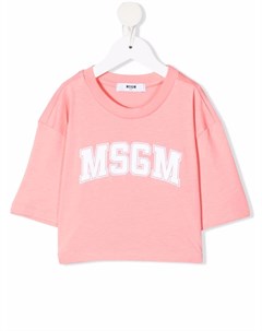 Футболка с логотипом Msgm kids