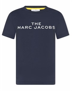 Футболка с контрастной строчкой и логотипом The marc jacobs kids