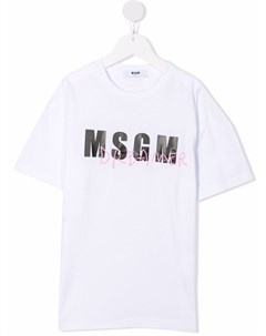 Футболка с логотипом Msgm kids