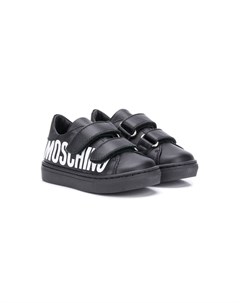 Кроссовки на липучках с логотипом Moschino kids