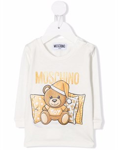 Футболка Sleepy Teddy с длинными рукавами Moschino kids