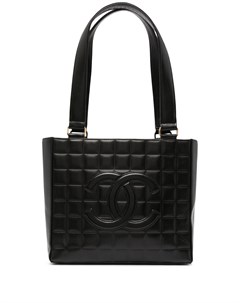 Сумка тоут Choco Bar 2002 го года с логотипом CC Chanel pre-owned