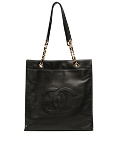 Сумка тоут Jumbo 1995 го года с логотипом CC Chanel pre-owned