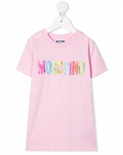 Футболка с логотипом Moschino kids