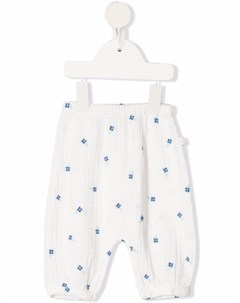 Брюки с цветочной вышивкой Stella mccartney kids