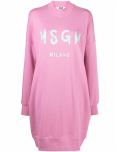 Платье свитер с логотипом Msgm