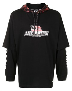 Футболка с двойными рукавами и логотипом Aape by *a bathing ape®