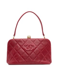 Стеганая мини сумка 1995 го года с логотипом CC Chanel pre-owned