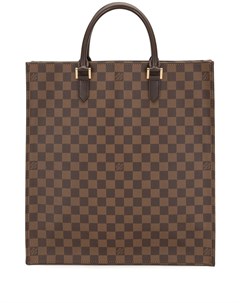 Сумка тоут Damier Ebene Sac Plat 2005 го года Louis vuitton