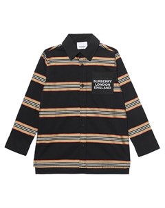 Рубашка Vintage в полоску Burberry kids