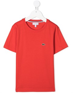 Футболка с вышитым логотипом Lacoste kids