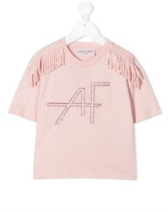 Футболка с бахромой Alberta ferretti kids