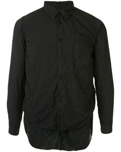 Поплиновая рубашка с жатым эффектом Black comme des garçons