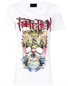 Футболка с декором Skull Philipp plein