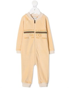 Боди с вышитым логотипом Gucci kids