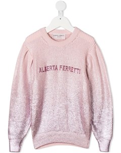 Джемпер с вышитым логотипом Alberta ferretti kids