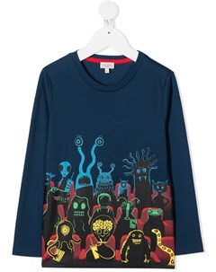 Футболка с принтом Monster Paul smith junior