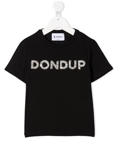 Футболка с логотипом из бисера Dondup kids