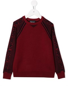 Джемпер с логотипом и длинными рукавами Emporio armani kids